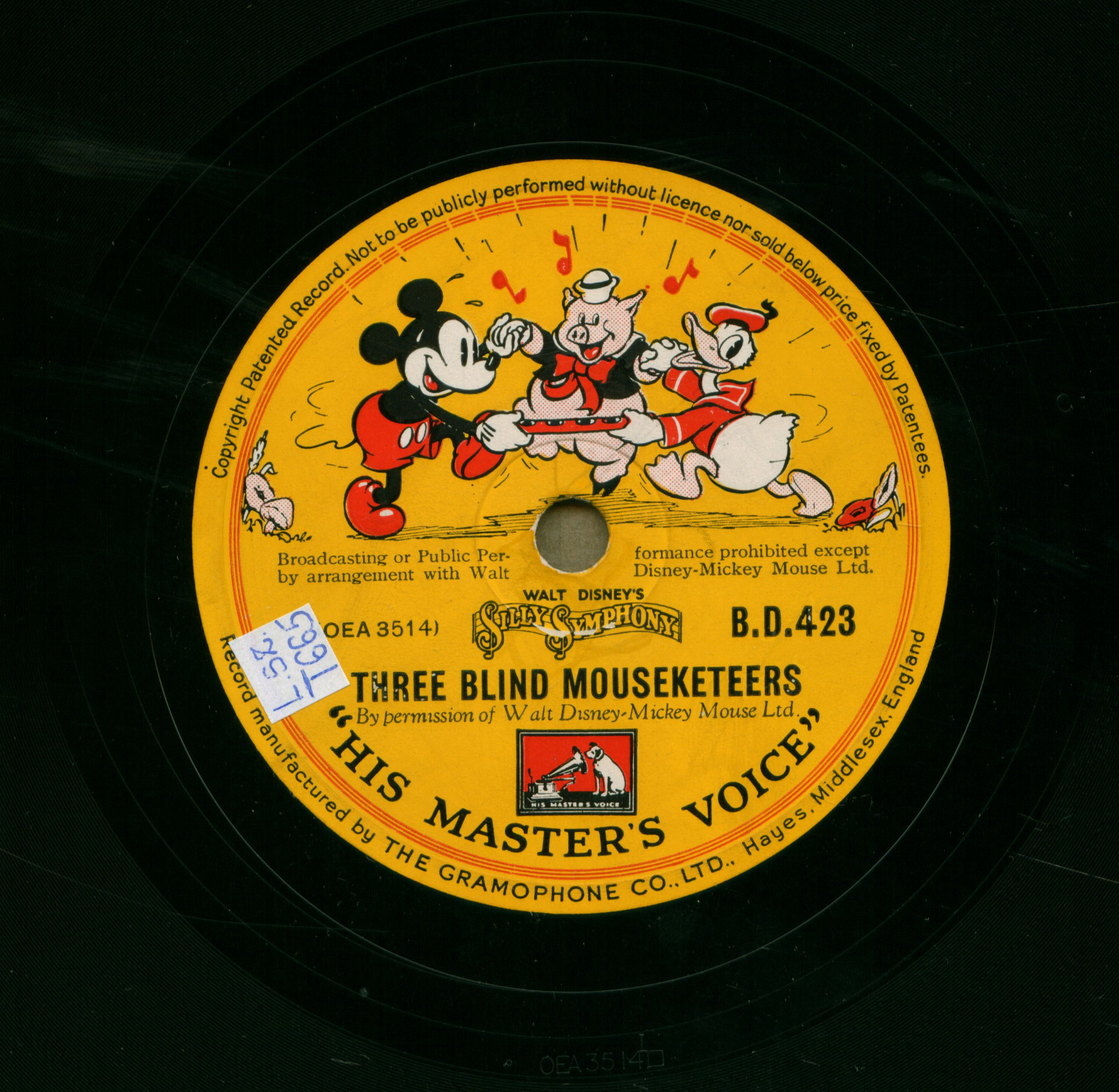Three blind mouseketeers